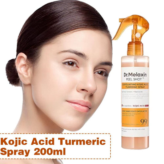 Dr.Melaxinturmeric Body Spray Exfoliating Kojic Acid Peeling Shot Tightening Skin Remove Dead Hydrating Nourishing Skincare