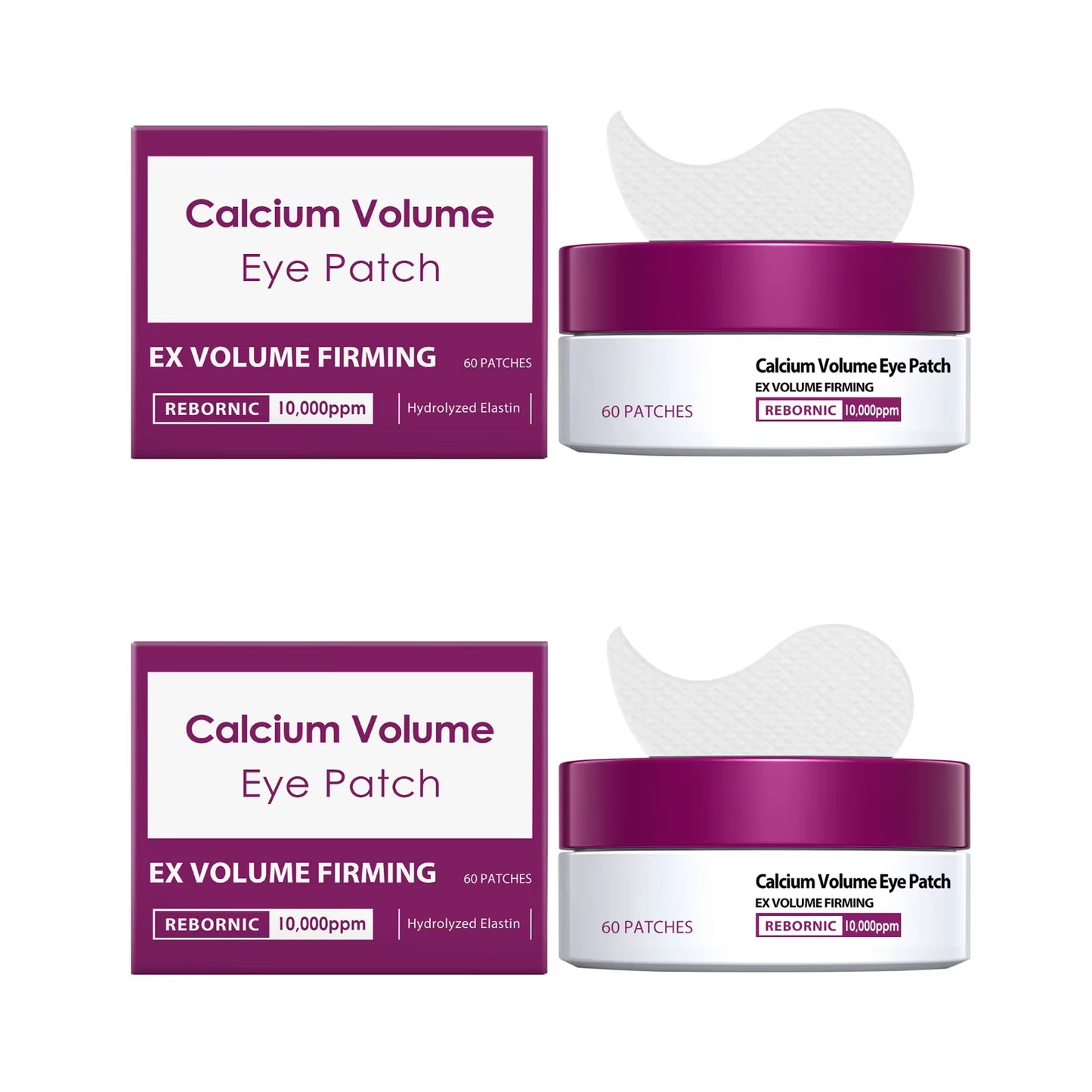 Calcium Volume Eye Patch Hydrating Smoothing Eye Treatment Anti-Puffiness Lifting Firming Eye Area Soft Smooth Eye Patch