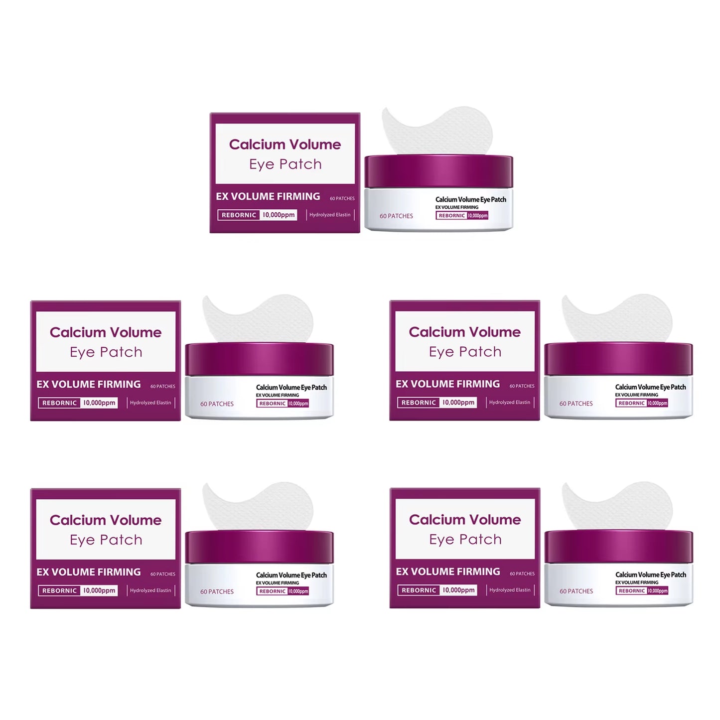 Calcium Volume Eye Patch Hydrating Smoothing Eye Treatment Anti-Puffiness Lifting Firming Eye Area Soft Smooth Eye Patch