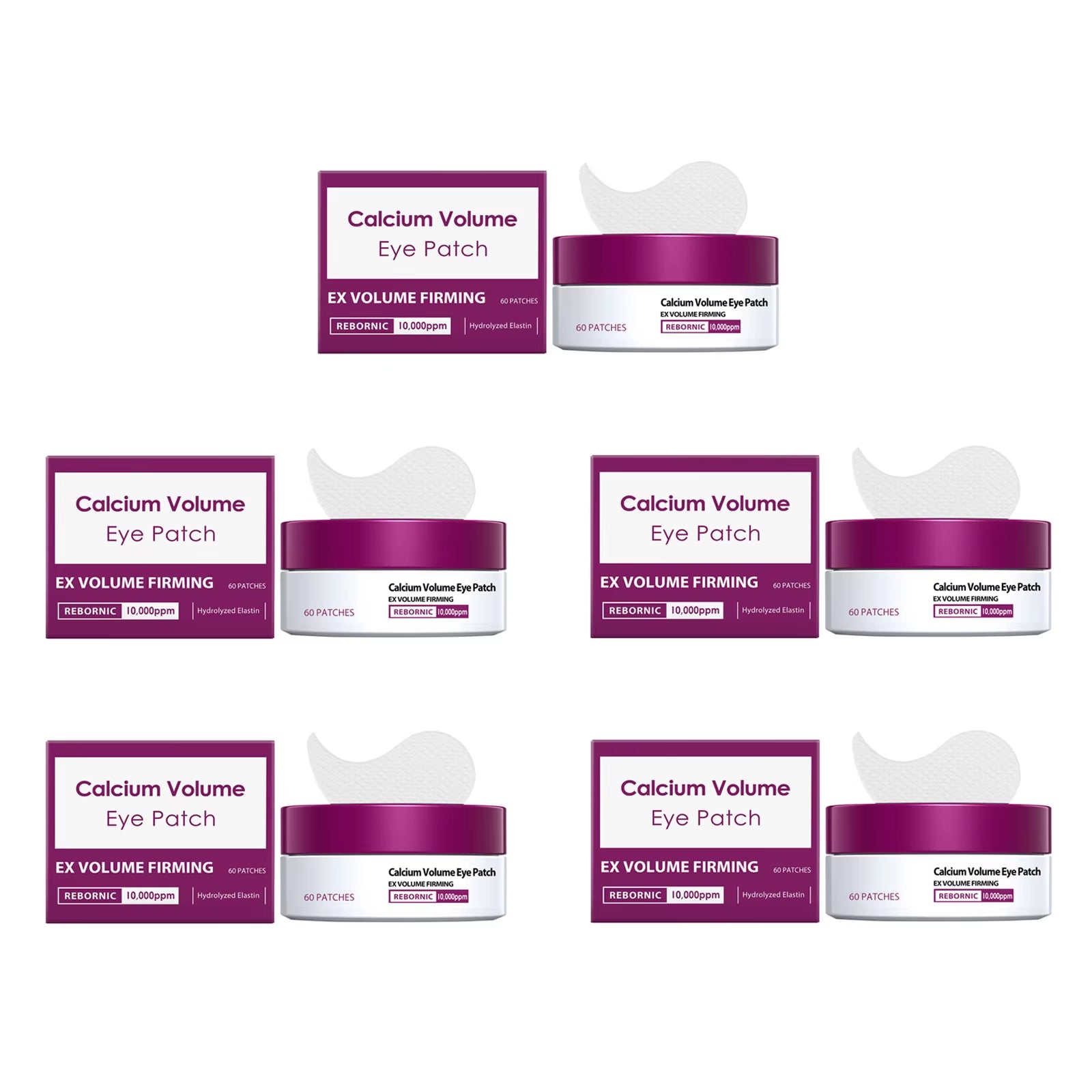 Calcium Volume Eye Patch Hydrating Smoothing Eye Treatment Anti-Puffiness Lifting Firming Eye Area Soft Smooth Eye Patch